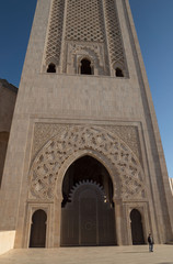 Fototapeta na wymiar Moschee Hassan II in Casablanca