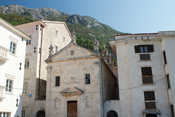 Fototapeta na wymiar Perast Church of St. Mark. Montenegro