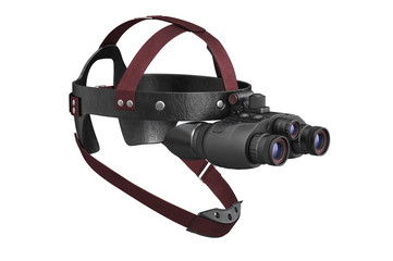 Night vision army tactical aiming instrument. 3D rendering