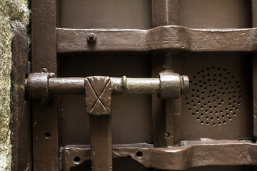 Old iron door