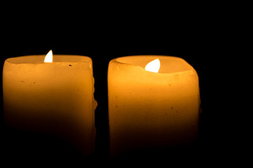 Two Candles Burning