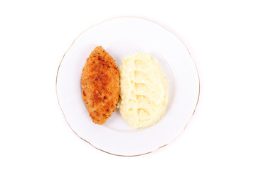 Cutlet and potatoes