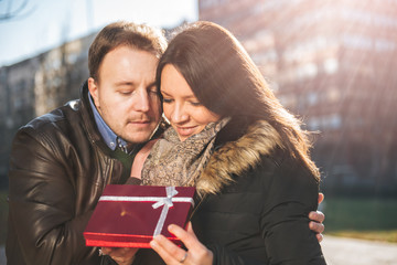 Man Surprises woman With a Gift