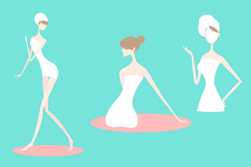 woman with face make up