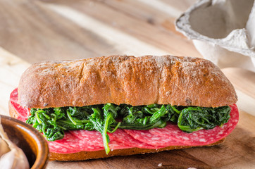 Egg benedict with hollandaise sauce