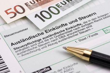 Steuererklärung für ausländische Einkünfte