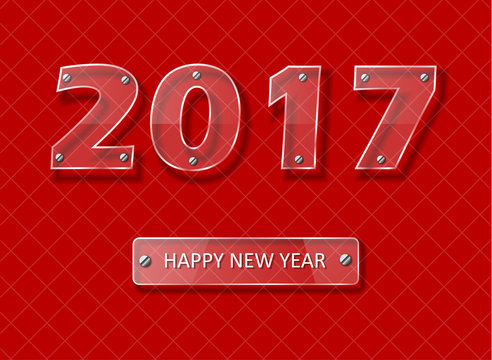 New Year 2017 - Clear Glass Design