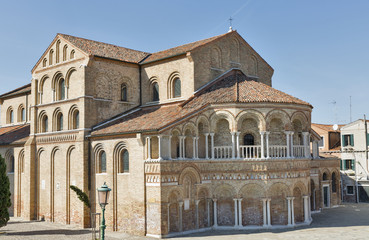 Fototapeta na wymiar Church of Saints Mary and Donato on Murano island, Italy.