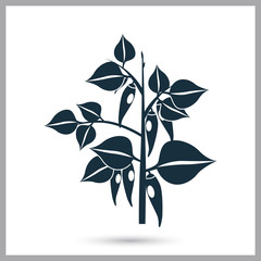 Chili pepper agriculture crop icon. Simple design for web and mobile