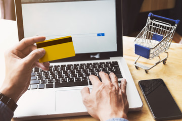 Business online shopping and sale concept .