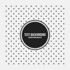 Fototapeta na wymiar Text background template with simple geometric pattern. Useful for presentations and advertising.