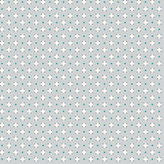 Cute pixelated pattern with simple geometric shapes. Useful for textile and interior design.