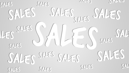 Hand-drawn sales text