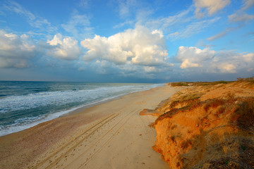 view of mediterranean sea in Israel