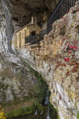Capilla de la virgen de Covadonga (Asturias, España).