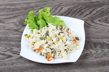 Rice with vegetables