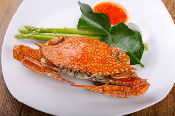 Boiled crab