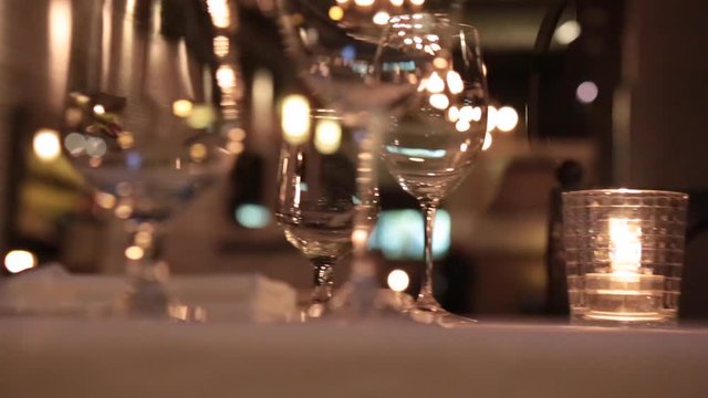 Romantic table elegant dressing night