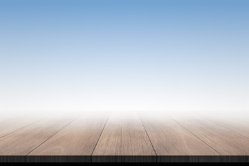 Walking in the foggy.