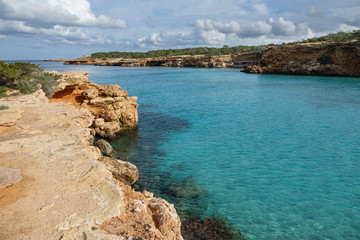 Ibiza coast, cloudy day