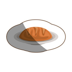 Bread icon. Bakery food shop traditional and product theme. Isolated design. Vector illustration