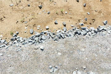 Fototapeta na wymiar Texture fine gravel and sand