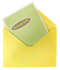 Narcissist's sympathy card. Isolated. Vertical.