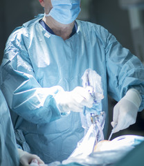Surgeon in operating theater