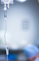 Medical iv drip in hospital