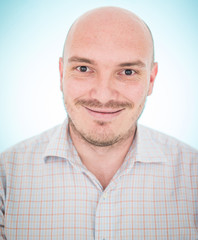 Young man studio portrait