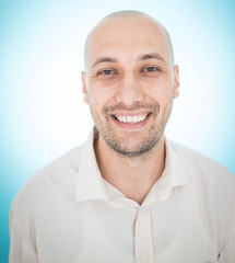Young man studio portrait