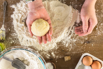 Preparing dough