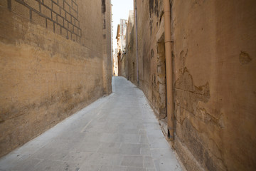 Old street in Valletta (Malta)