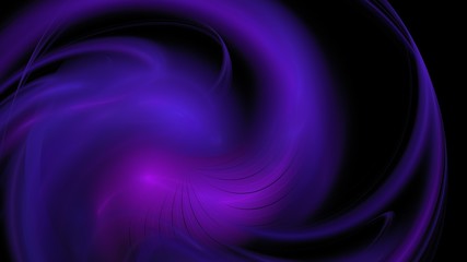 Weicher verwirbelter Nebel - leuchtend violett auf schwarzem Grund