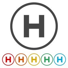 Obraz premium Hotel vector icon 