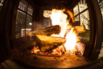 christmas fire