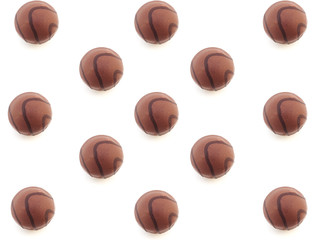 chocolate candies isolated. mock up. Pattern.