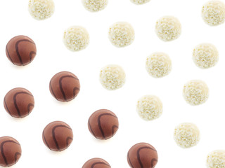 chocolate candies isolated. mock up. Pattern.