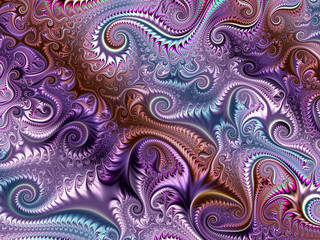 Abstract fractal background computer-generated image