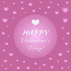 Fototapeta na wymiar Card Happy Valentine's Day!