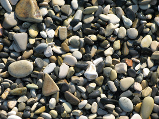 Natural background with pebbles.