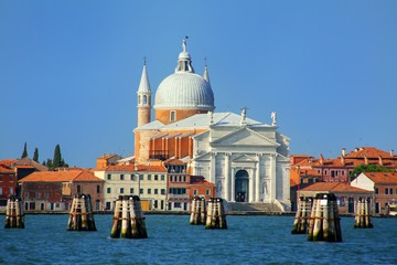 Fototapeta na wymiar Basilica del Santissimo Redentore on Giudecca island in Venice,