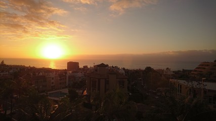 Sunset mountains Tenerife