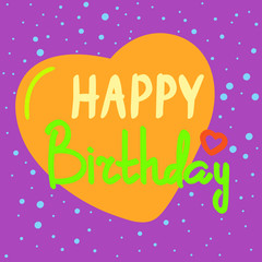 Beautiful happy birthday invitation cards vector.