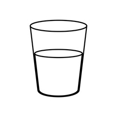 Glass of water icon vector illustration graphic design