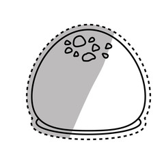 Dessert sweet roll icon vector illustration graphic design