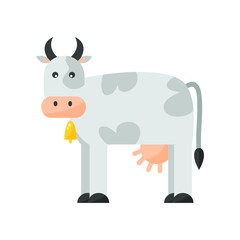 Cartoon cow character
