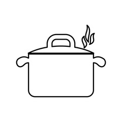 Kitchen saucepan utensil icon vector illustration graphic design