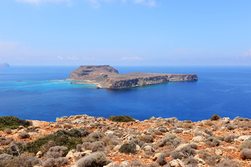 Fototapeta na wymiar Gramvousa island near Crete. Greece.