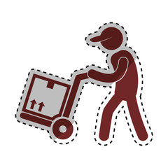 Delivery and logistic icon vector illustration graphic design